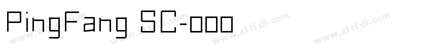 PingFang SC字体转换